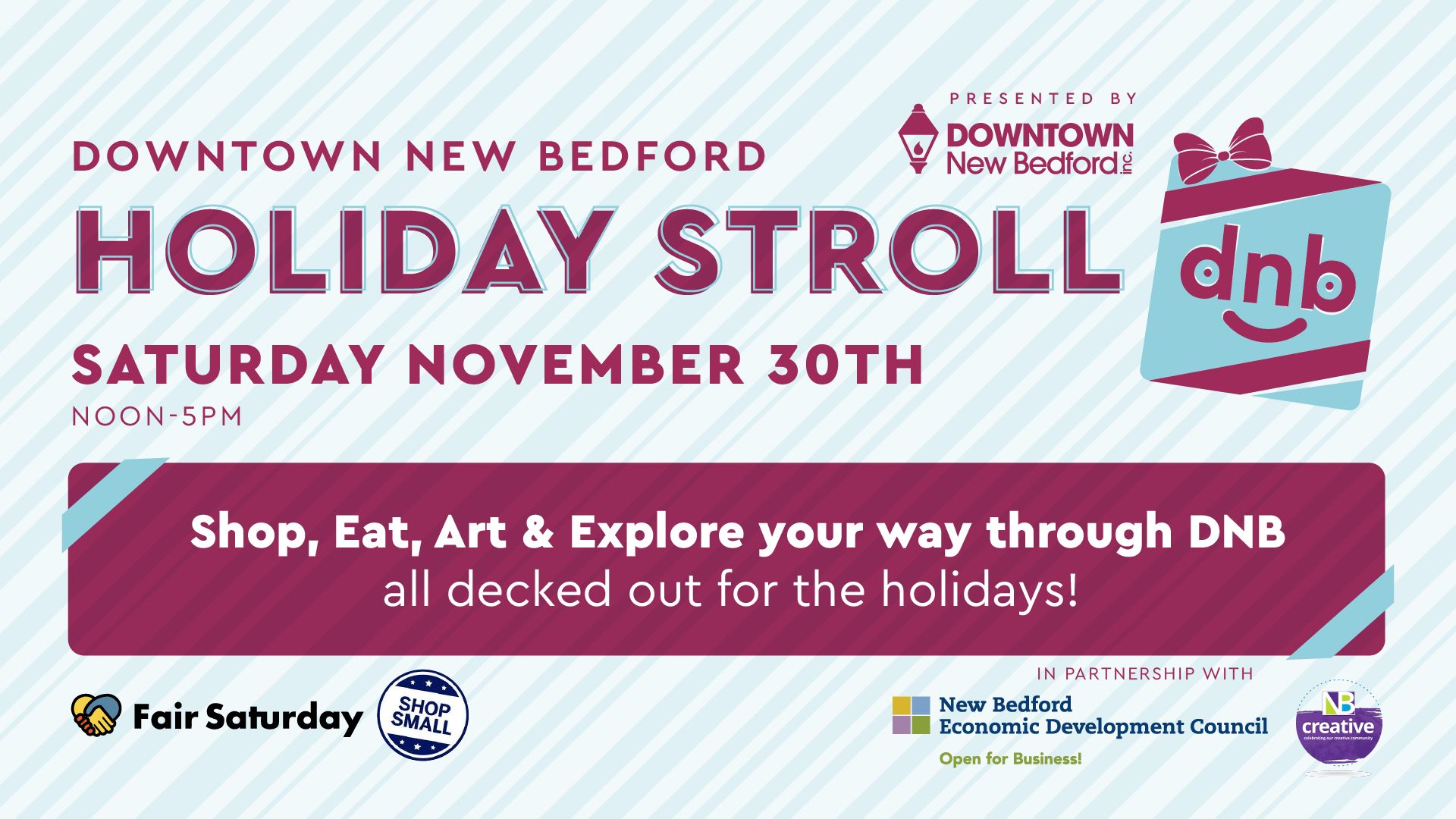Downtown New Bedford Holiday Stroll Destination New Bedford
