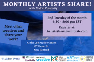 Monthly Artists Share with Midori Creativity @ Co-Creative Center