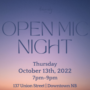 Anomaly Poetry Open Mic Night @ Co-Creative Center New Bedford