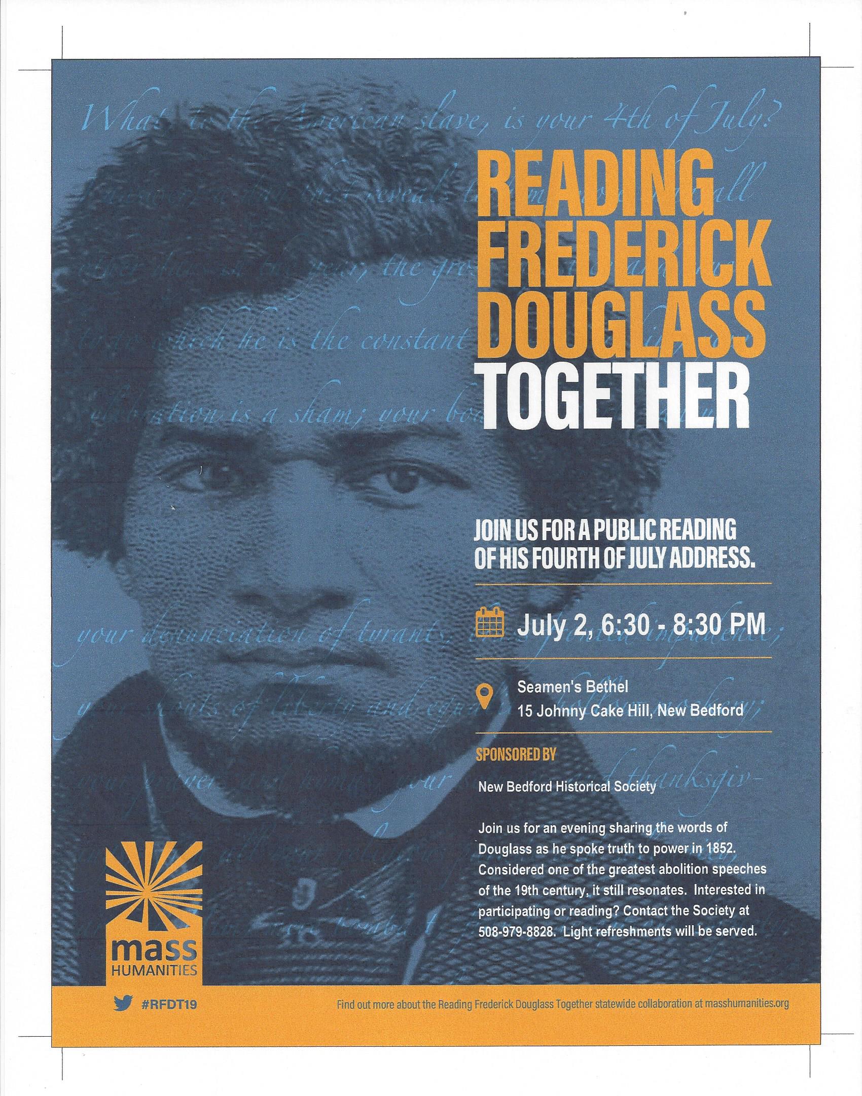 Reading Frederick Douglass Together - Destination New Bedford